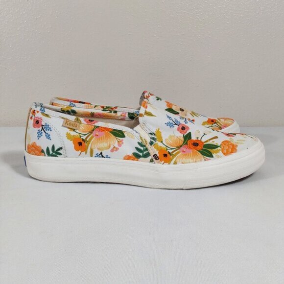 Keds x Rifle Paper Co Slip-on Sneaker in Lively Floral - 8 - Great Condition - Picture 5 of 10